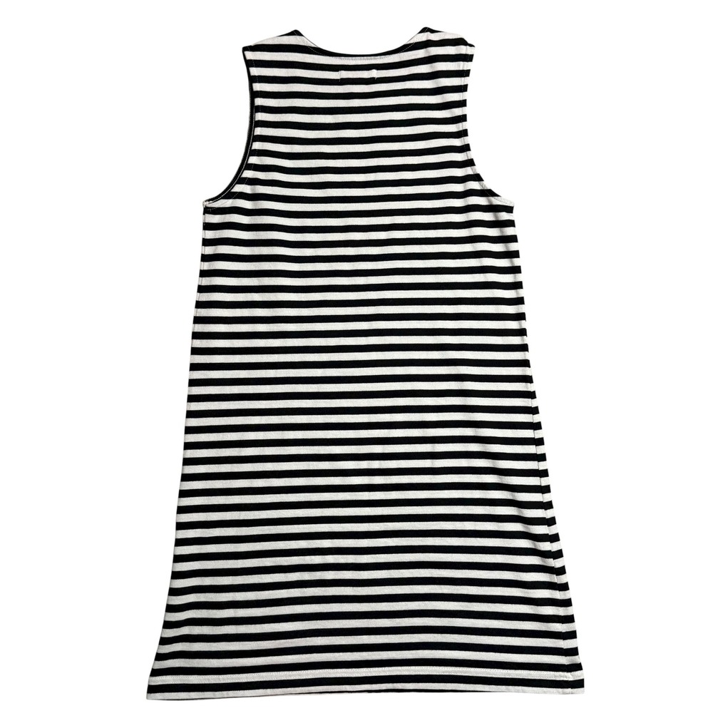 Anthropologie Celandine Mini Shift Dress Black White Stripe Sleeveless XS - Picture 2 of 6